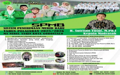 PPDB MAS NURUL YAQIN KOTA GORONTALO TAHUN 2025